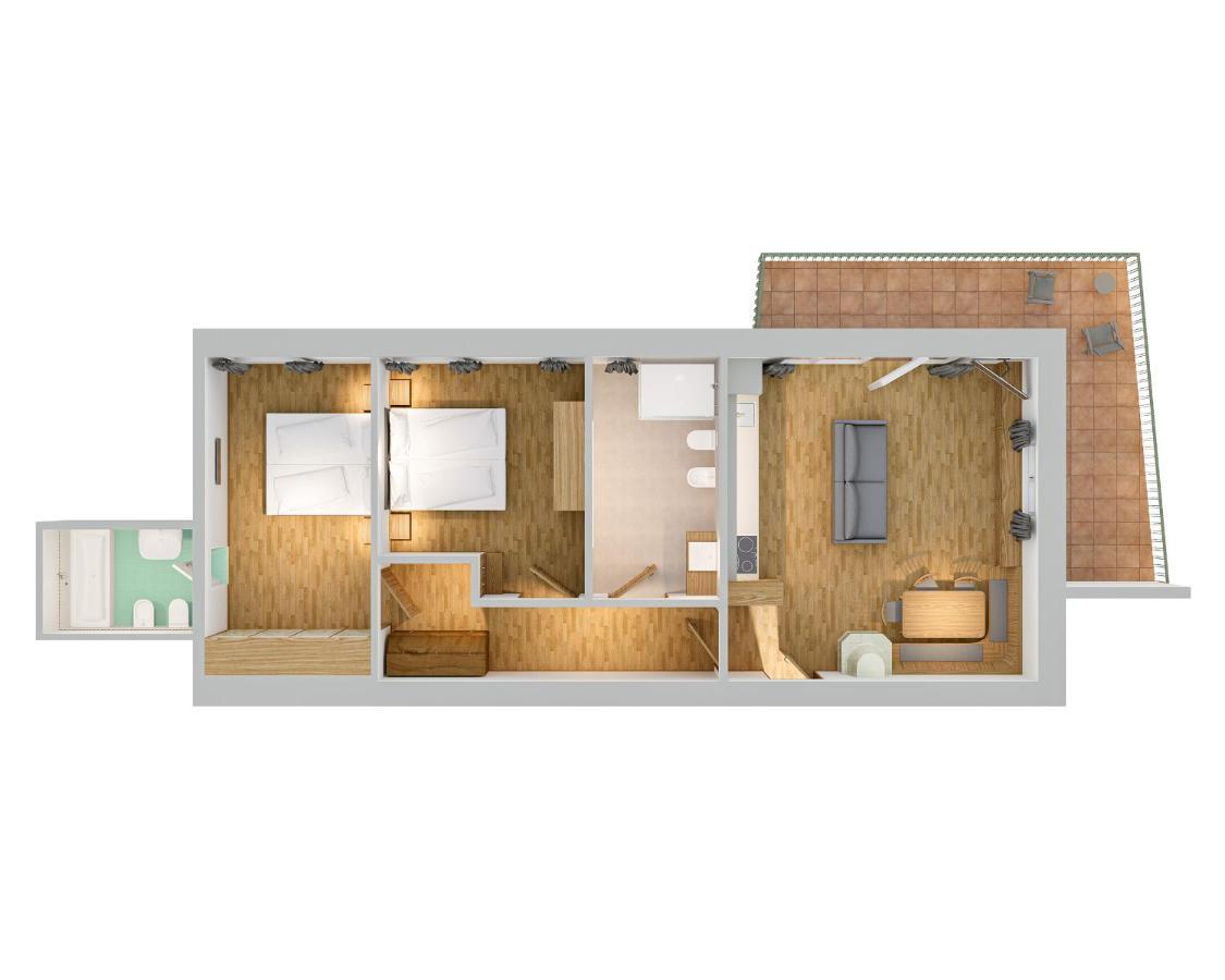 Aquila Dolomites Residence โอติเซ ภายนอก รูปภาพ