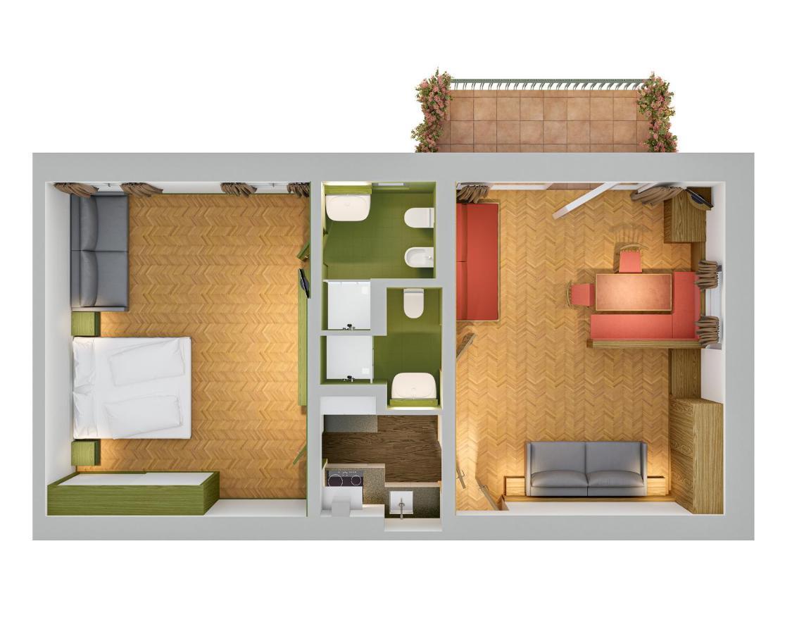 Aquila Dolomites Residence โอติเซ ภายนอก รูปภาพ