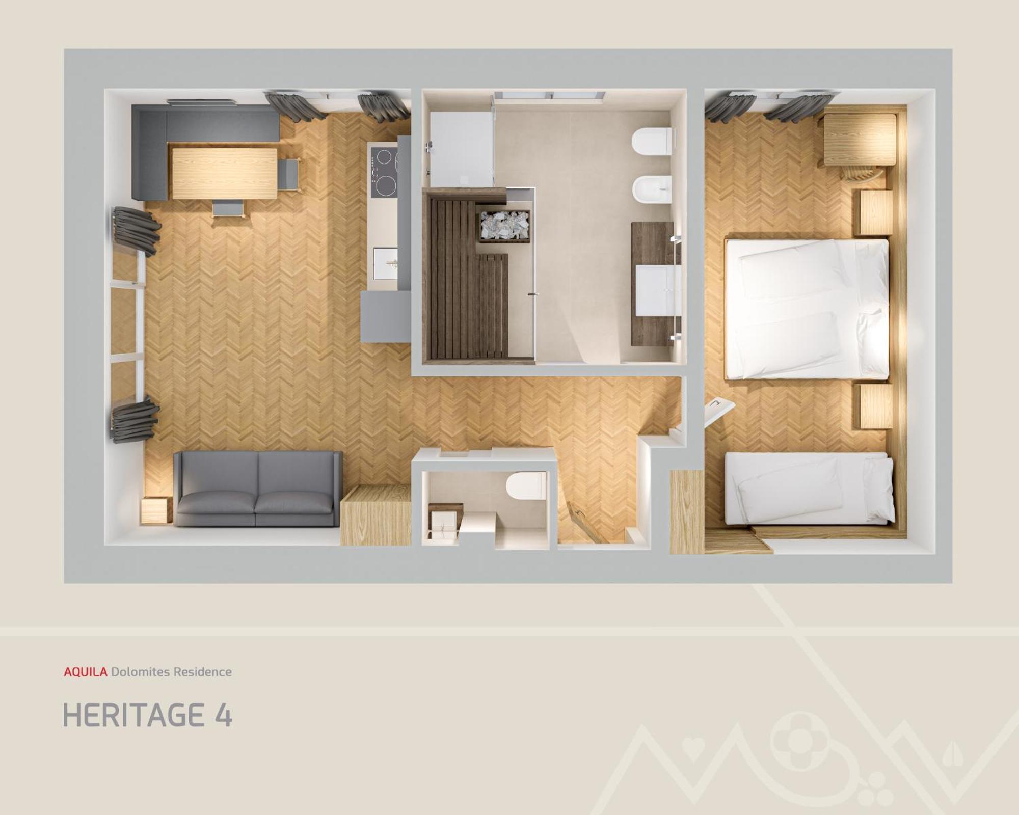 Aquila Dolomites Residence โอติเซ ภายนอก รูปภาพ